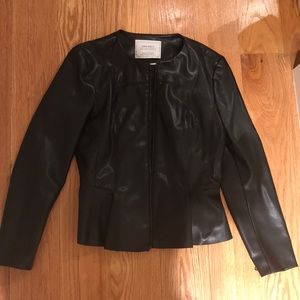 Zara faux leather jacket.